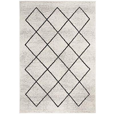 Andiamo Tkaný koberec Bolonia s ornamenty běhoun moderní polypropylen Öko-Tex 100 koberec v krémově šedé, 60 cm x 110 cm Andiamo Tkaný koberec Bolonia s ornamenty běhoun moderní polypropylen Öko-Tex 100 koberec v krémově šedé, 60 cm x 110 cm