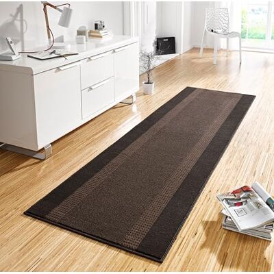Hanse Home Koberec běhoun pás 80 × 400 cm – koberec měkký koberec s krátkým vlasem, moderní design, běhoun na chodbu, ložnici, dětský pokoj, koupelnu, obývací pokoj, kuchyň, dekorační běhoun – hnědý Hanse Home Koberec běhoun pás 80 × 400 cm – koberec měkký koberec s krátkým vlasem, moderní design, běhoun na chodbu, ložnici, dětský pokoj, koupelnu, obývací pokoj, kuchyň, dekorační běhoun – hnědý