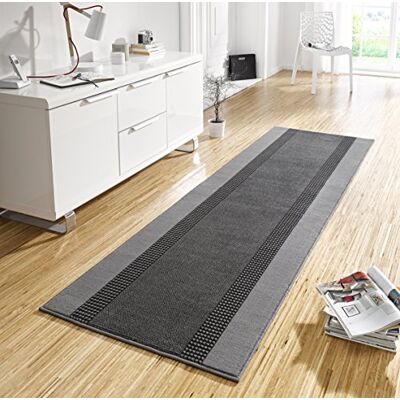 Hanse Home Koberec běhoun pás 80 × 250 cm – koberec měkký koberec s krátkým vlasem, moderní design, běhoun na chodbu, ložnici, dětský pokoj, koupelnu, obývací pokoj, kuchyň, dekorační běhoun – šedý Hanse Home Koberec běhoun pás 80 × 250 cm – koberec měkký koberec s krátkým vlasem, moderní design, běhoun na chodbu, ložnici, dětský pokoj, koupelnu, obývací pokoj, kuchyň, dekorační běhoun – šedý