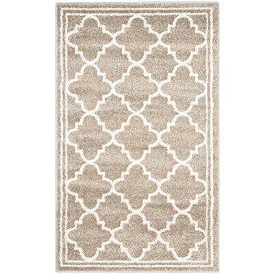 Safavieh Boho Teppich für Wohnzimmer, Esszimmer, Schlafzimmer Amherst Collection, Kurzer Flor, Weizen und Beige, 91 X 152 cm Safavieh Boho Teppich für Wohnzimmer, Esszimmer, Schlafzimmer Amherst Collection, Kurzer Flor, Weizen und Beige, 91 X 152 cm