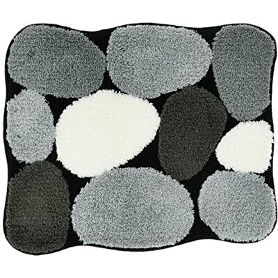 Kleine Wolke Koupelnový koberec Stone, 55 x 65 cm, černý Kleine Wolke Koupelnový koberec Stone, 55 x 65 cm, černý
