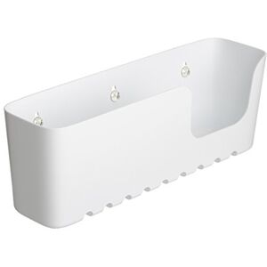 TATAY Regál do sprchy bez vrtání obdélníkový s přísavkami nosnost 2,5 kg polypropylen odolný proti vlhkosti velký formát 30 x 8,5 x 11 cm – standardní model – bílý TATAY Regál do sprchy bez vrtání obdélníkový s přísavkami nosnost 2,5 kg polypropylen odolný proti vlhkosti velký formát 30 x 8,5 x 11 cm – standardní model – bílý