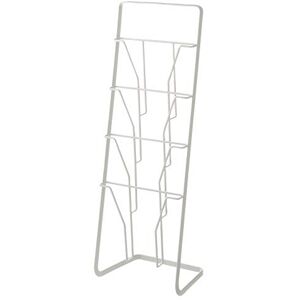 YAMAZAKI 6512 TOWER stojan na noviny se 4 přihrádkami, bílý, ocel, minimalistický, 25 x 18 x 71 cm (D x Š x V) YAMAZAKI 6512 TOWER stojan na noviny se 4 přihrádkami, bílý, ocel, minimalistický, 25 x 18 x 71 cm (D x Š x V)