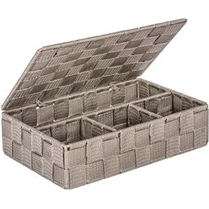 Wenko 22578100 Adria úložný koš s víkem Taupe Small koupelnový koš, polypropylen, 26,0 x 17,0 x 7,5 cm Wenko 22578100 Adria úložný koš s víkem Taupe Small koupelnový koš, polypropylen, 26,0 x 17,0 x 7,5 cm