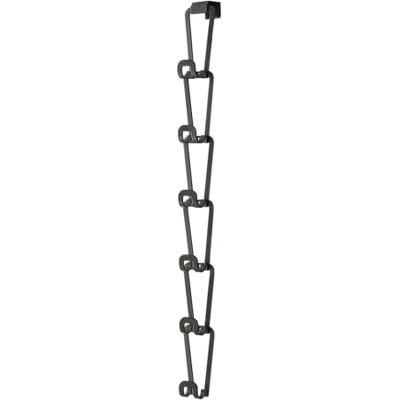 YAMAZAKI CHAIN kapesní šatník S z oceli kapesní organizér, s háčky na dveře/závěsný háček/šroub 7,5 x 8 x 77 cm, japonský design, černý YAMAZAKI CHAIN kapesní šatník S z oceli kapesní organizér, s háčky na dveře/závěsný háček/šroub 7,5 x 8 x 77 cm, japonský design, černý