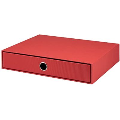 Rössler SOHO box se zásuvkami z papíru kancelářský organizér na psací stůl organizér do kanceláře a kancelářské potřeby psací stůl organizér box 34 x 25 x 7 cm 1 kus barva: červená Rössler SOHO box se zásuvkami z papíru kancelářský organizér na psací stůl organizér do kanceláře a kancelářské potřeby psací stůl organizér box 34 x 25 x 7 cm 1 kus barva: červená