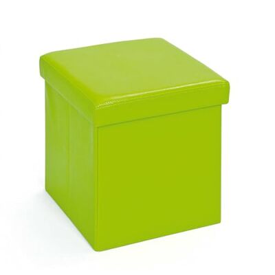 Inter Link Úložný box s víkem – skládací box – omyvatelné boxy – polyuretan – umělá kůže – bedny – na oblečení, hračky – úložný prostor – 38 × 38 × 38 cm – zelená – Setti Inter Link Úložný box s víkem – skládací box – omyvatelné boxy – polyuretan – umělá kůže – bedny – na oblečení, hračky – úložný prostor – 38 × 38 × 38 cm – zelená – Setti