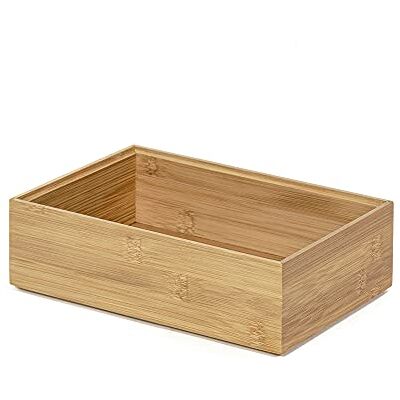 Compactor Organizér Osaka přírodní kolekce velikost XL 22,5 x 15 x 6,5 cm – úložný box z bambusu – ideální do koupelny, kuchyně, kanceláře nebo ložnice – přírodní vzhled pro stylový pořádek Compactor Organizér Osaka přírodní kolekce velikost XL 22,5 x 15 x 6,5 cm – úložný box z bambusu – ideální do koupelny, kuchyně, kanceláře nebo ložnice – přírodní vzhled pro stylový pořádek