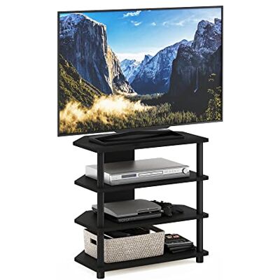 Furinno TV skříň se 4 odkládacími plochami, dřevo, černá, 37,08 x 60,2 x 58,93 cm Furinno TV skříň se 4 odkládacími plochami, dřevo, černá, 37,08 x 60,2 x 58,93 cm