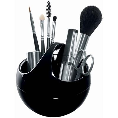 Spirella Organizér na kosmetiku Bowl úložný box na make-up a šperky, 10,5 x 9,5 cm, černý Spirella Organizér na kosmetiku Bowl úložný box na make-up a šperky, 10,5 x 9,5 cm, černý