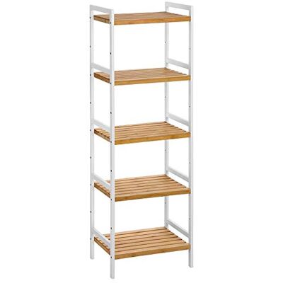 SONGMICS Bambusový regál , kuchyňský regál, koupelnový regál, knihovna, stojací regál SONGMICS Bambusový regál , kuchyňský regál, koupelnový regál, knihovna, stojací regál