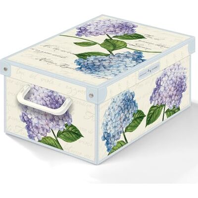 Lavatelli Úložný box s víkem z kartonu na oblečení a prádlo, hortenzie malé bedny na uložení, sezónní výměna, organizér ideální pro vakuové pytle nebo dárkovou krabičku 35 x 25 x 17,5 cm Lavatelli Úložný box s víkem z kartonu na oblečení a prádlo, hortenzie malé bedny na uložení, sezónní výměna, organizér ideální pro vakuové pytle nebo dárkovou krabičku 35 x 25 x 17,5 cm