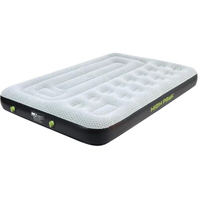 High Peak Vysoce kvalitní vzduchová lůžka Multi Comfort Plus, šedá / zelená / černá, 198 x 137 x 22 cm High Peak Vysoce kvalitní vzduchová lůžka Multi Comfort Plus, šedá / zelená / černá, 198 x 137 x 22 cm
