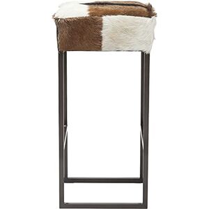 Kare Designová barová stolička Country Life, bílá/hnědá, taburet, ocelová konstrukce, potah z cihlové kožešiny, 74 x 35 x 35 cm (v/š/h) Kare Designová barová stolička Country Life, bílá/hnědá, taburet, ocelová konstrukce, potah z cihlové kožešiny, 74 x 35 x 35 cm (v/š/h)