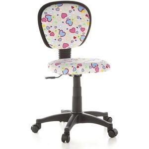 hjh OFFICE Dětská otočná židle 670170 Kiddy Top ze síťoviny, srdce/květiny, dětská kancelářská židle s opěradlem, výškově nastavitelná hjh OFFICE Dětská otočná židle 670170 Kiddy Top ze síťoviny, srdce/květiny, dětská kancelářská židle s opěradlem, výškově nastavitelná