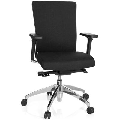hjh OFFICE 657411 Profi kancelářská židle Astra Base látka černá otočná židle ergonomická, s bederní opěrkou, nastavitelná loketní opěrka hjh OFFICE 657411 Profi kancelářská židle Astra Base látka černá otočná židle ergonomická, s bederní opěrkou, nastavitelná loketní opěrka