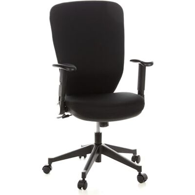 hjh OFFICE 653630 Profi kancelářská židle Traffic 30 vysoká ergonomicky tvarovaná opěrka zad, loketní opěrky, látka/černá hjh OFFICE 653630 Profi kancelářská židle Traffic 30 vysoká ergonomicky tvarovaná opěrka zad, loketní opěrky, látka/černá