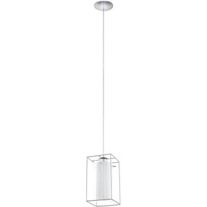 Eglo Závěsná lampa Loncino 1, 1 plamenné vintage závěsné svítidlo, závěsná lampa z oceli, barva: Chrom, sklo: satinované, čiré, objímka: E27, délka: 15 cm Eglo Závěsná lampa Loncino 1, 1 plamenné vintage závěsné svítidlo, závěsná lampa z oceli, barva: Chrom, sklo: satinované, čiré, objímka: E27, délka: 15 cm