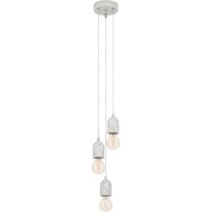 Eglo Závěsné svítidlo Silvares, závěsná lampa se 3 žárovkami, vintage, industriální, závěsné svítidlo z oceli a betonu v šedé barvě, lampa na jídelní stůl, lampa do obývacího pokoje závěsná s objímkou Eglo Závěsné svítidlo Silvares, závěsná lampa se 3 žárovkami, vintage, industriální, závěsné svítidlo z oceli a betonu v šedé barvě, lampa na jídelní stůl, lampa do obývacího pokoje závěsná s objímkou