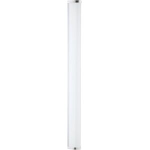 Eglo LED nástěnná lampa Gita 2, osvětlení zrcadla z kovového odlitku v chromu a plastu v bílé barvě, lampa do koupelny, LED svítidlo do vlhkého prostoru, neutrální bílá, IP44, L 90 cm Eglo LED nástěnná lampa Gita 2, osvětlení zrcadla z kovového odlitku v chromu a plastu v bílé barvě, lampa do koupelny, LED svítidlo do vlhkého prostoru, neutrální bílá, IP44, L 90 cm