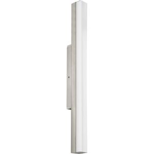 Eglo LED nástěnná lampa Torreta, zrcadlové svítidlo, nástěnné svítidlo koupelna z kovu a skla, koupelnová lampa v matném niklu, bílá, LED svítidlo do vlhkých místností neutrální bílá, IP44, L 60 cm Eglo LED nástěnná lampa Torreta, zrcadlové svítidlo, nástěnné svítidlo koupelna z kovu a skla, koupelnová lampa v matném niklu, bílá, LED svítidlo do vlhkých místností neutrální bílá, IP44, L 60 cm