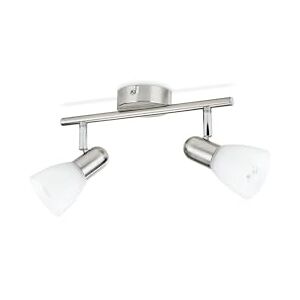 Philips E14 Essentials Jute Spot Bar/Tube Light, Nickel 2 Leuchtmittel nickel, Silber Philips E14 Essentials Jute Spot Bar/Tube Light, Nickel 2 Leuchtmittel nickel, Silber