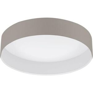Eglo LED stropní lampa Pasteri, textil stropní svítidlo ložnice, lampa strop obývací pokoj, lampa do obývacího pokoje z látky a plastu v barvě taupe a bílé, Ø 32 cm Eglo LED stropní lampa Pasteri, textil stropní svítidlo ložnice, lampa strop obývací pokoj, lampa do obývacího pokoje z látky a plastu v barvě taupe a bílé, Ø 32 cm