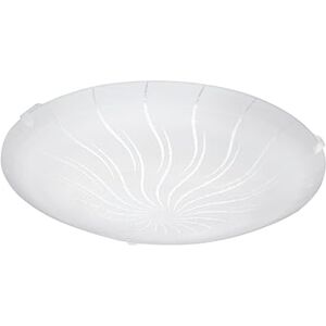 Eglo LED stropní svítidlo Margitta 1, 1 svítivá stropní lampa klasická, lampa do obývacího pokoje z kovu v bílé, čiré sklo s granulovými krystaly, lampa do ložnice, LED lampa na chodbu teplá bílá, Ø 25 cm Eglo LED stropní svítidlo Margitta 1, 1 svítivá stropní lampa klasická, lampa do obývacího pokoje z kovu v bílé, čiré sklo s granulovými krystaly, lampa do ložnice, LED lampa na chodbu teplá bílá, Ø 25 cm