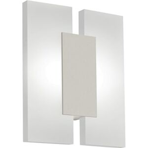 Eglo LED nástěnné svítidlo Metrass 2, stropní lampa se 2 žárovkami, nástěnná lampa, nástěnné osvětlení pro interiér z hliníku ve stříbrné barvě a satinovaného plastu, lampa do obývacího pokoje, LED Eglo LED nástěnné svítidlo Metrass 2, stropní lampa se 2 žárovkami, nástěnná lampa, nástěnné osvětlení pro interiér z hliníku ve stříbrné barvě a satinovaného plastu, lampa do obývacího pokoje, LED