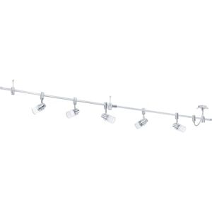 Eglo LED stropní svítidlo Vilanova, stropní svítidlo s 5 žárovkami, stropní zářič z hliníku, kov, sklo, lampa do obývacího pokoje v chromu, lampa do chodby, bodová světla vč. osvětlovacího prostředku Eglo LED stropní svítidlo Vilanova, stropní svítidlo s 5 žárovkami, stropní zářič z hliníku, kov, sklo, lampa do obývacího pokoje v chromu, lampa do chodby, bodová světla vč. osvětlovacího prostředku