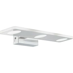 Eglo LED nástěnná lampa Cabus, nástěnné svítidlo, osvětlení zrcadla z kovu a satinovaného plastu, koupelna lampa v chromu, svítidlo do vlhkých prostor teplá bílá, IP44, L 45 cm Eglo LED nástěnná lampa Cabus, nástěnné svítidlo, osvětlení zrcadla z kovu a satinovaného plastu, koupelna lampa v chromu, svítidlo do vlhkých prostor teplá bílá, IP44, L 45 cm