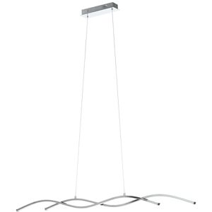 Eglo LED závěsná lampa Lasana 2, 2 žárovky závěsné svítidlo, závěsné svítidlo z hliníku, oceli, plastu, barva: Chrom, bílá, L: 120 cm Eglo LED závěsná lampa Lasana 2, 2 žárovky závěsné svítidlo, závěsné svítidlo z hliníku, oceli, plastu, barva: Chrom, bílá, L: 120 cm