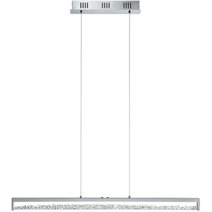 Eglo LED křišťálová závěsná lampa Cardito 1, 1 plamenné závěsné svítidlo, závěsné svítidlo z kovu v chromu, skleněné krystaly čiré, touch stmívatelné, nastavitelné bílé tóny Eglo LED křišťálová závěsná lampa Cardito 1, 1 plamenné závěsné svítidlo, závěsné svítidlo z kovu v chromu, skleněné krystaly čiré, touch stmívatelné, nastavitelné bílé tóny