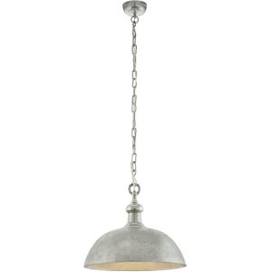 Eglo Závěsné svítidlo Easington, 1 plamenná závěsná lampa industriální, vintage, retro, závěsné svítidlo z oceli v niklu, lampa na jídelní stůl, lampa do obývacího pokoje závěsná s objímkou E27 Eglo Závěsné svítidlo Easington, 1 plamenná závěsná lampa industriální, vintage, retro, závěsné svítidlo z oceli v niklu, lampa na jídelní stůl, lampa do obývacího pokoje závěsná s objímkou E27