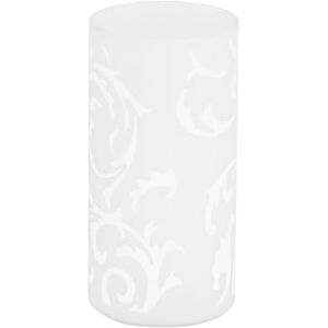 Eglo Stolní lampa Geo, stolní lampa, lampa na noční stolek z opálového matného skla s květinovým vzorem, lampa do obývacího pokoje v bílé barvě, lampa s vypínačem, objímka E14 Eglo Stolní lampa Geo, stolní lampa, lampa na noční stolek z opálového matného skla s květinovým vzorem, lampa do obývacího pokoje v bílé barvě, lampa s vypínačem, objímka E14