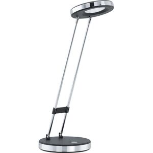 Eglo LED stolní lampa Gexo, stolní lampa s 1 žárovkou, klasická, lampa na psací stůl z vysoce kvalitního plastu a oceli, kancelářská lampa v černé, chrom Eglo LED stolní lampa Gexo, stolní lampa s 1 žárovkou, klasická, lampa na psací stůl z vysoce kvalitního plastu a oceli, kancelářská lampa v černé, chrom