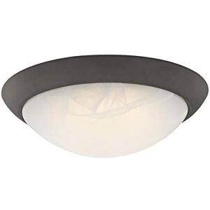 Westinghouse Lighting 28 cm Dimmbare LED-Deckenleuchte für den Innenbereich, Ausführung in geölter Bronze mit weißem Alabasterglas Westinghouse Lighting 28 cm Dimmbare LED-Deckenleuchte für den Innenbereich, Ausführung in geölter Bronze mit weißem Alabasterglas
