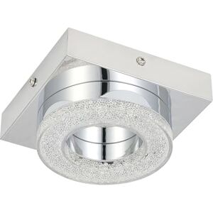 Eglo LED stropní svítidlo Fradelo, 1 stropní lampa do obývacího pokoje, lampa do obývacího pokoje z kovu a plastu v chromu, čirý křišťál, lampa do ložnice, LED teplá bílá, D x Š 14 cm Eglo LED stropní svítidlo Fradelo, 1 stropní lampa do obývacího pokoje, lampa do obývacího pokoje z kovu a plastu v chromu, čirý křišťál, lampa do ložnice, LED teplá bílá, D x Š 14 cm