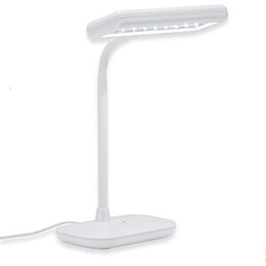 Briloner LED lampa na psací stůl s vypínačem, otočná, studená bílá barva světla, stolní lampa, lampa na noční stolek, stolní lampa, dekorace, kancelářská lampa, lampa na čtení postele, 44 x 23 x 12 Briloner LED lampa na psací stůl s vypínačem, otočná, studená bílá barva světla, stolní lampa, lampa na noční stolek, stolní lampa, dekorace, kancelářská lampa, lampa na čtení postele, 44 x 23 x 12