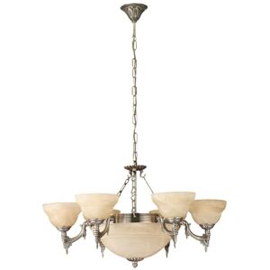 Eglo Závěsné svítidlo Marbella, závěsná lampa s 9 žárovkami vintage, rustikální, závěsné svítidlo z leštěného kovového odlitku, alabastrové sklo v šampaňském, lampa na jídelní stůl, lampa do obývacího Eglo Závěsné svítidlo Marbella, závěsná lampa s 9 žárovkami vintage, rustikální, závěsné svítidlo z leštěného kovového odlitku, alabastrové sklo v šampaňském, lampa na jídelní stůl, lampa do obývacího