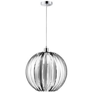 Trio-Leuchten Závěsné svítidlo v chromu, akrylové tyče chromované, exkluzivní 1x E27 maximálně 60 W, ø 40 cm, výška: 150 cm 304100106 Trio-Leuchten Závěsné svítidlo v chromu, akrylové tyče chromované, exkluzivní 1x E27 maximálně 60 W, ø 40 cm, výška: 150 cm 304100106
