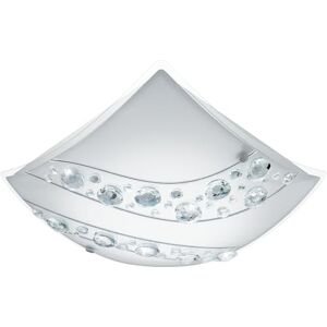 Eglo LED Deckenlampe Nerini, Deckenleuchte, Stahl in weiss, Glas mit Brillantglas in weiss, schwarz, klar neutralweiß Eglo LED Deckenlampe Nerini, Deckenleuchte, Stahl in weiss, Glas mit Brillantglas in weiss, schwarz, klar neutralweiß