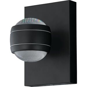 Eglo Venkovní nástěnná LED lampa Sesimba, 2 žárovky venkovní svítidlo, nástěnné svítidlo z oceli a plastu, barva: černá, IP44 Eglo Venkovní nástěnná LED lampa Sesimba, 2 žárovky venkovní svítidlo, nástěnné svítidlo z oceli a plastu, barva: černá, IP44