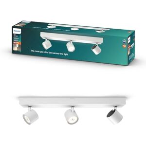 Philips Star stmívatelné LED bodové svítidlo, 3 x 4,5 W, stropní svítidlo s okamžitým spuštěním se třemi flexibilními bodovými body, teplé světlo LED, EyeComfort, jednoduchá instalace, bílé Philips Star stmívatelné LED bodové svítidlo, 3 x 4,5 W, stropní svítidlo s okamžitým spuštěním se třemi flexibilními bodovými body, teplé světlo LED, EyeComfort, jednoduchá instalace, bílé
