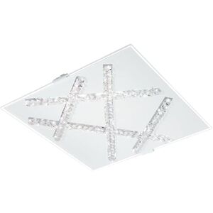 Eglo LED stropní svítidlo Sorrenta, stropní svítidlo, ocel v bílé barvě, sklo, briliantové sklo v bílé, čiré teplá bílá Eglo LED stropní svítidlo Sorrenta, stropní svítidlo, ocel v bílé barvě, sklo, briliantové sklo v bílé, čiré teplá bílá