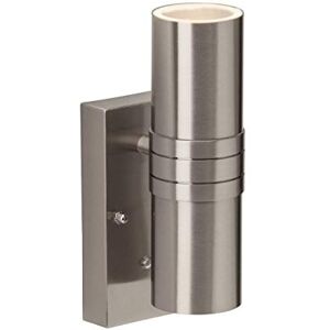Brilliant Lampa Hanni LED venkovní nástěnné světlo 2flg spínač stmívání ušlechtilá ocel 2x LED-PAR51, GU10, 3W včetně reflektorových žárovek (250 lm, 3000 K) IP druh ochrany: 44 ochrana proti Brilliant Lampa Hanni LED venkovní nástěnné světlo 2flg spínač stmívání ušlechtilá ocel 2x LED-PAR51, GU10, 3W včetně reflektorových žárovek (250 lm, 3000 K) IP druh ochrany: 44 ochrana proti