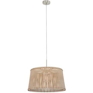 Eglo Závěsné svítidlo Sendero, závěsná lampa Boho, závěsné svítidlo z oceli nikl-matné, dřevo v javoru, lampa na jídelní stůl přírodní, lampa do obývacího pokoje závěsná s objímkou E27, Ø 45 cm Eglo Závěsné svítidlo Sendero, závěsná lampa Boho, závěsné svítidlo z oceli nikl-matné, dřevo v javoru, lampa na jídelní stůl přírodní, lampa do obývacího pokoje závěsná s objímkou E27, Ø 45 cm