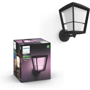 Philips White & Color Ambiance Econic nástěnné svítidlo pro venkovní použití (vzhůru směrové světlo) černé 1040 lm, stmívatelné, 16 milionů barev, regulovatelné pomocí aplikace, kompatibilní s Philips White & Color Ambiance Econic nástěnné svítidlo pro venkovní použití (vzhůru směrové světlo) černé 1040 lm, stmívatelné, 16 milionů barev, regulovatelné pomocí aplikace, kompatibilní s