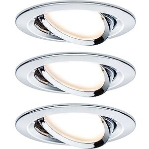 Paulmann Premium EBL Set Coin Slim stmívatelná kulatá otočná LED 3 x 6,8 W 2700K 230 V 51 mm chrom/hliník Paulmann Premium EBL Set Coin Slim stmívatelná kulatá otočná LED 3 x 6,8 W 2700K 230 V 51 mm chrom/hliník