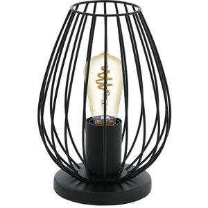 Eglo Stolní lampa Newtown, 1 plamenná vintage stolní lampa, lampa na noční stolek z oceli, barva: černá, objímka: E27, vč. vypínače Eglo Stolní lampa Newtown, 1 plamenná vintage stolní lampa, lampa na noční stolek z oceli, barva: černá, objímka: E27, vč. vypínače